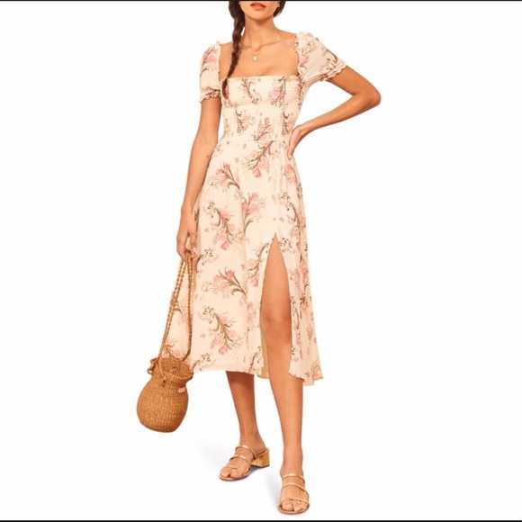 SOLD Reformation Inka Dress in Leila - Picture 3 of 7